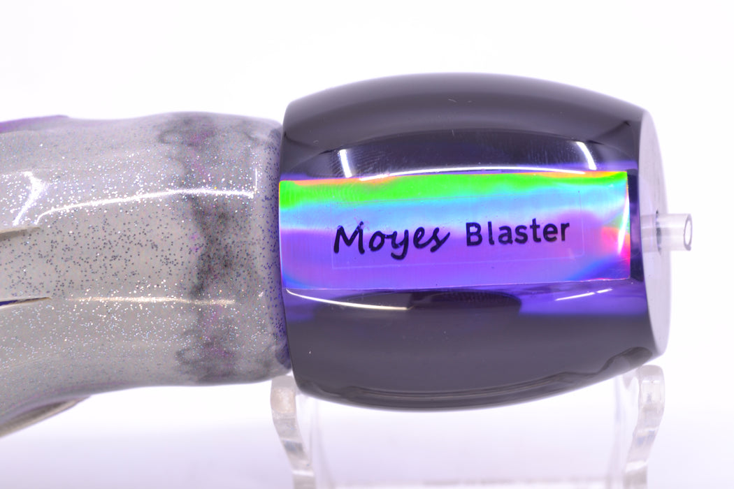 Moyes Lures Purple MOP Black Back Taxi Eyes Medium Blaster 12" 6oz FT Vinyl Purple Drip