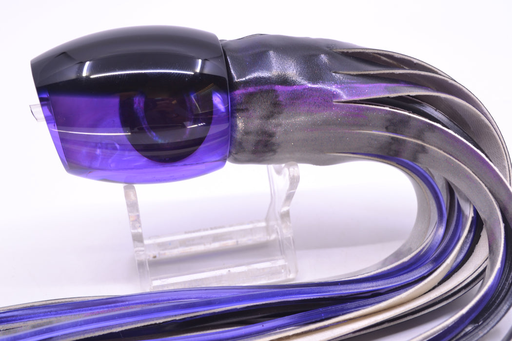 Moyes Lures Purple MOP Black Back Taxi Eyes Medium Blaster 12" 6oz FT Vinyl Purple Drip