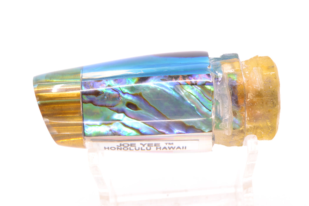 Joe Yee Blue-Purple Abalone Blue Back Lead 4-Hole Crackerjack 9" 3.5oz GZE
