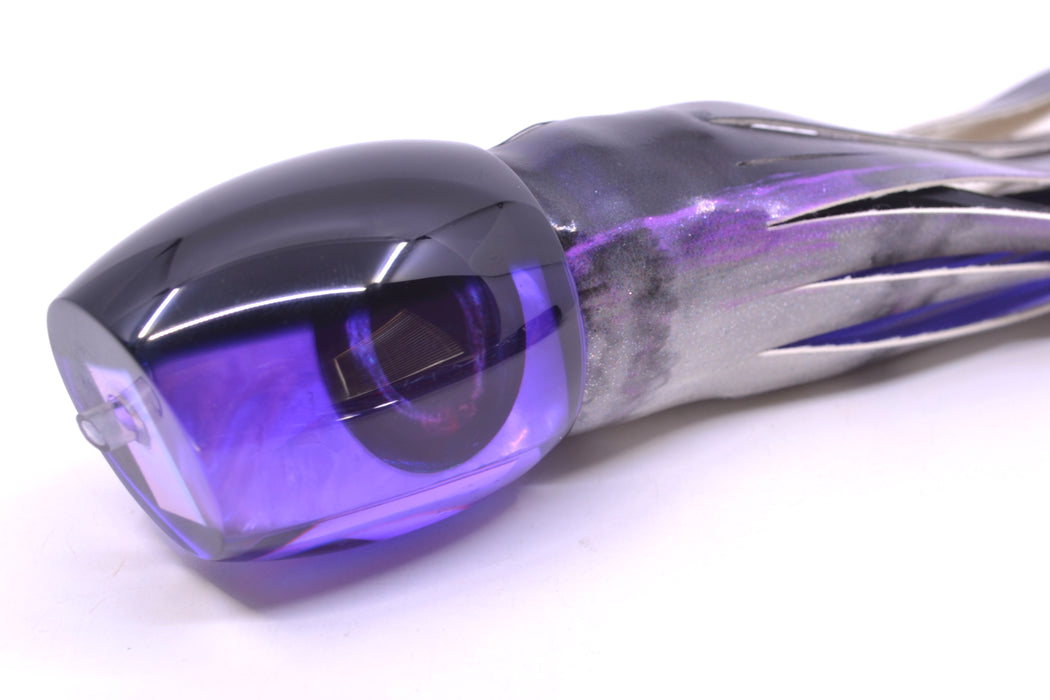Moyes Lures Purple MOP Black Back Taxi Eyes Medium Blaster 12" 6oz FT Vinyl Purple Drip