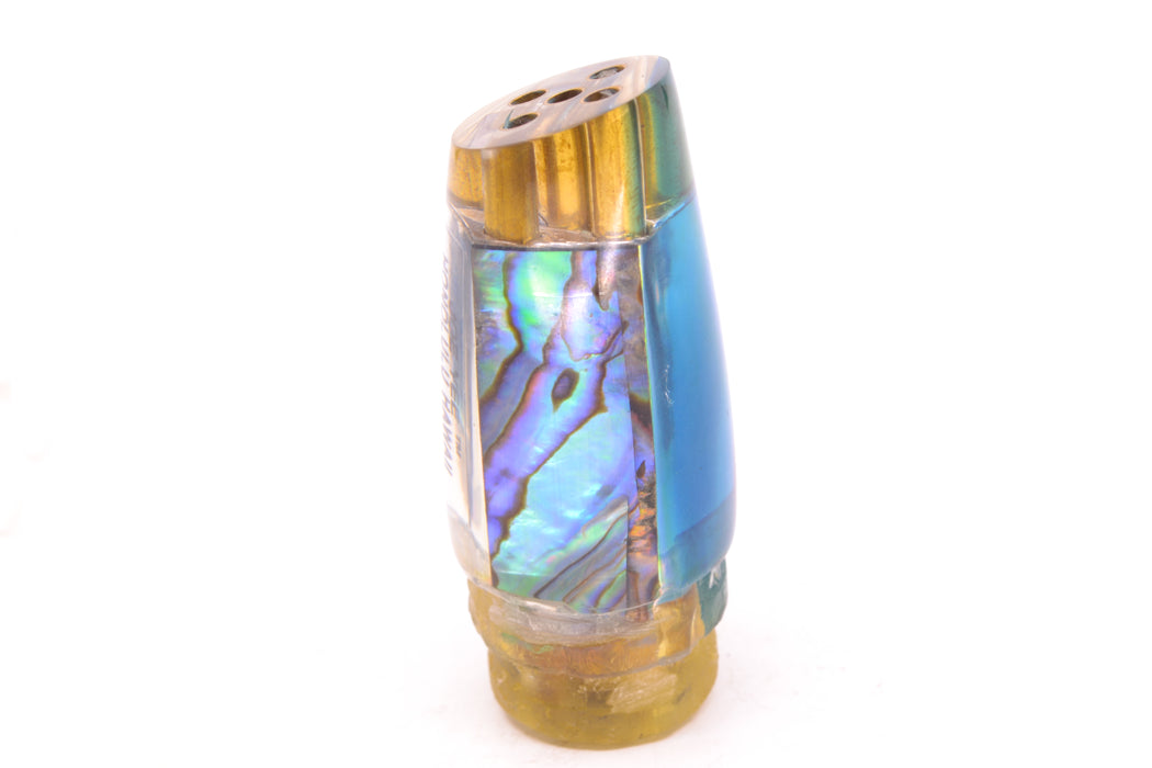 Joe Yee Blue-Purple Abalone Blue Back Lead 4-Hole Crackerjack 9" 3.5oz GZE