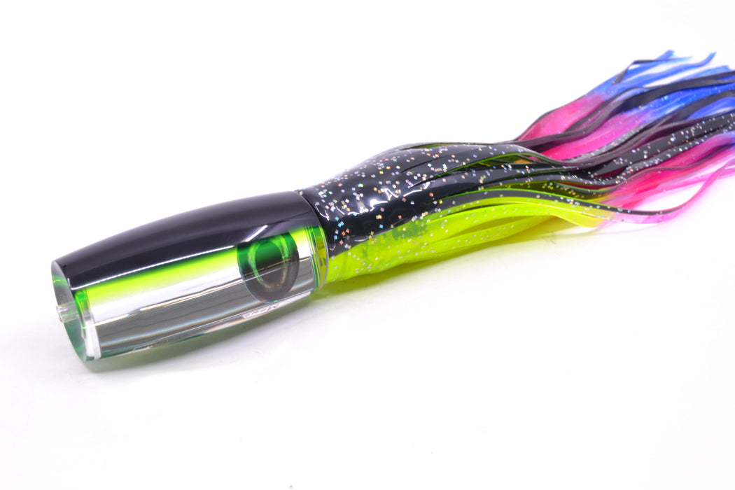 Moyes Lures Clear Mirrored Black-Green Back Medium Shotgun 10" 6.2oz Skirted Magic Johnson GZE