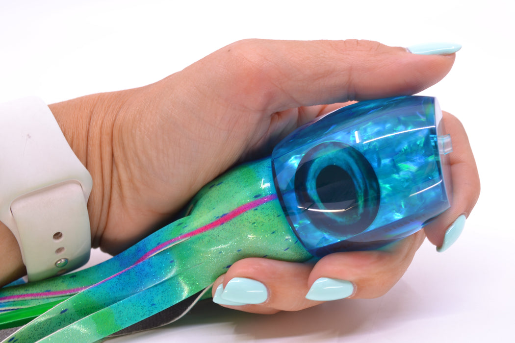 Moyes Lures Ice Blue Awabi Taxi Eyes Medium Blaster 12" 6oz FT Vinyl Mad Mahi