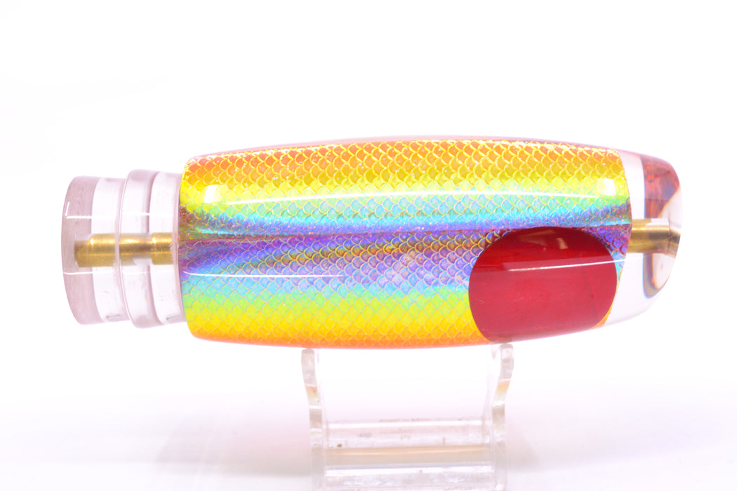 Koya Lures Orange Glitter Pearl Rainbow Scale Red Eyes New Shape 14" 9.7oz