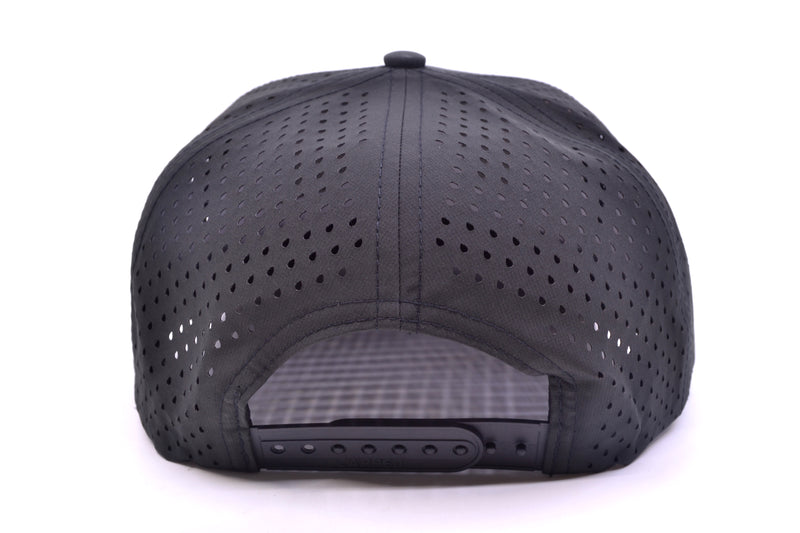 GZ Lures 'Let 'Er Eat' 5-Panel Black-Black Patch Hat