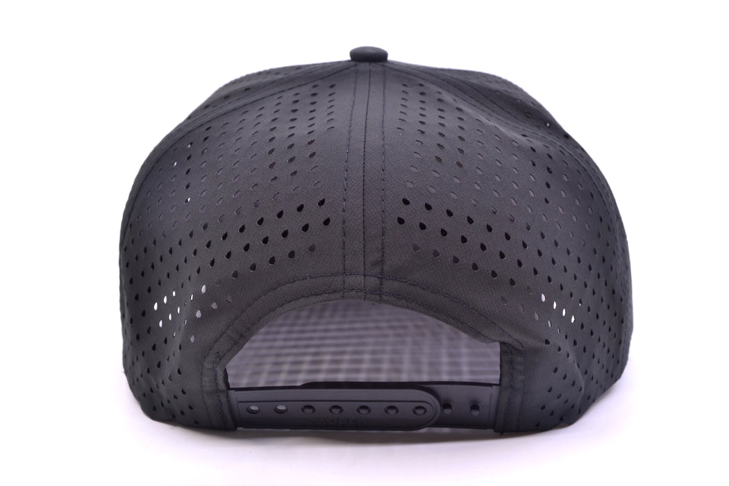 GZ Lures 'Let 'Er Eat' 5-Panel Black-Black Patch Hat