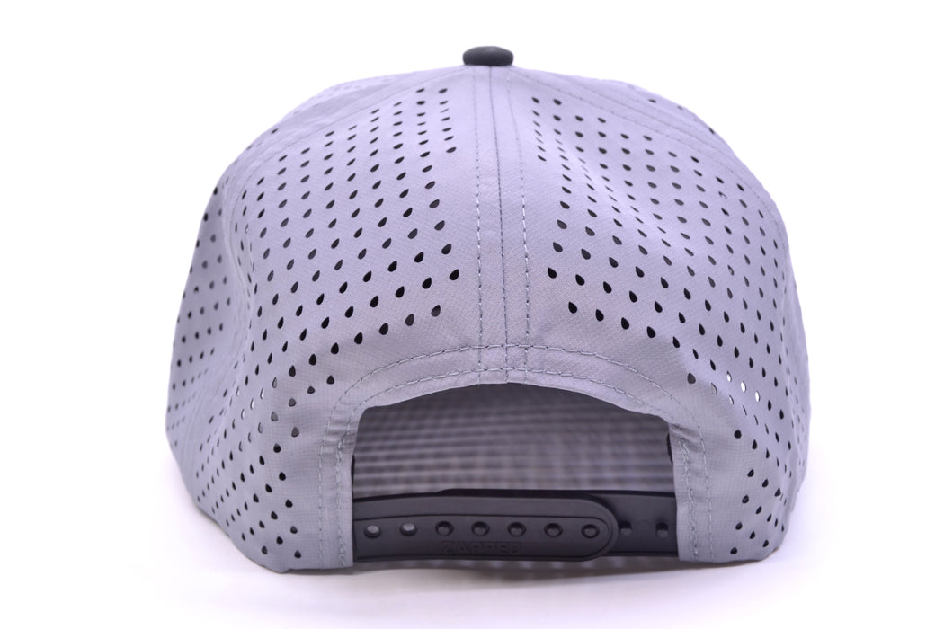GZ Lures 'Let 'Er Eat' 5-Panel Gray/Black Patch Hat