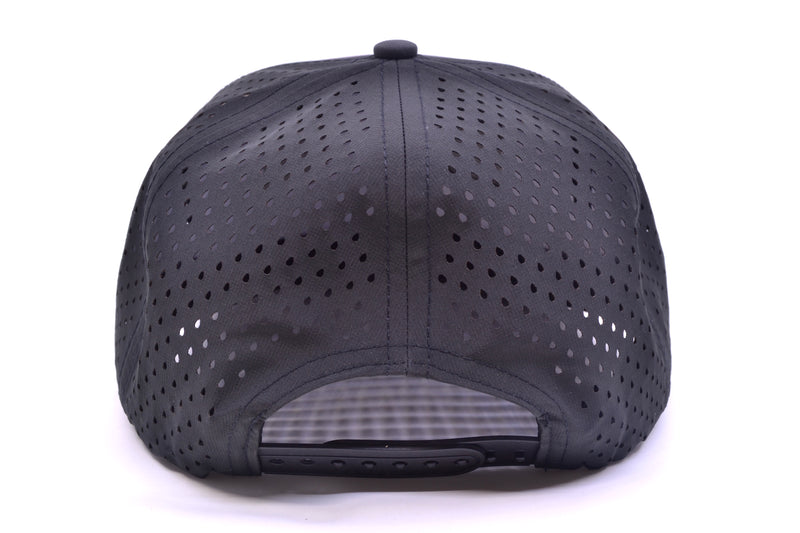 GZ Lures 'Let 'Er Eat' 7-Panel Black Camo Patch Hat