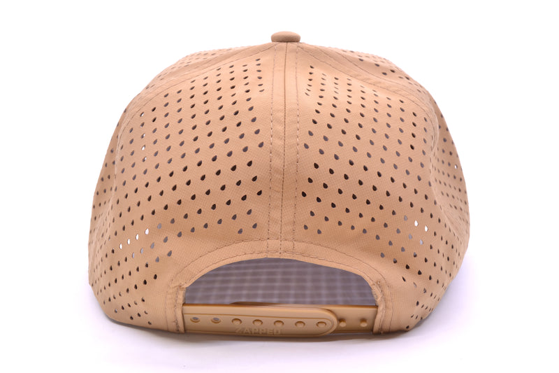 GZ Lures 'Let 'Er Eat' 7-Panel Khaki Patch Hat