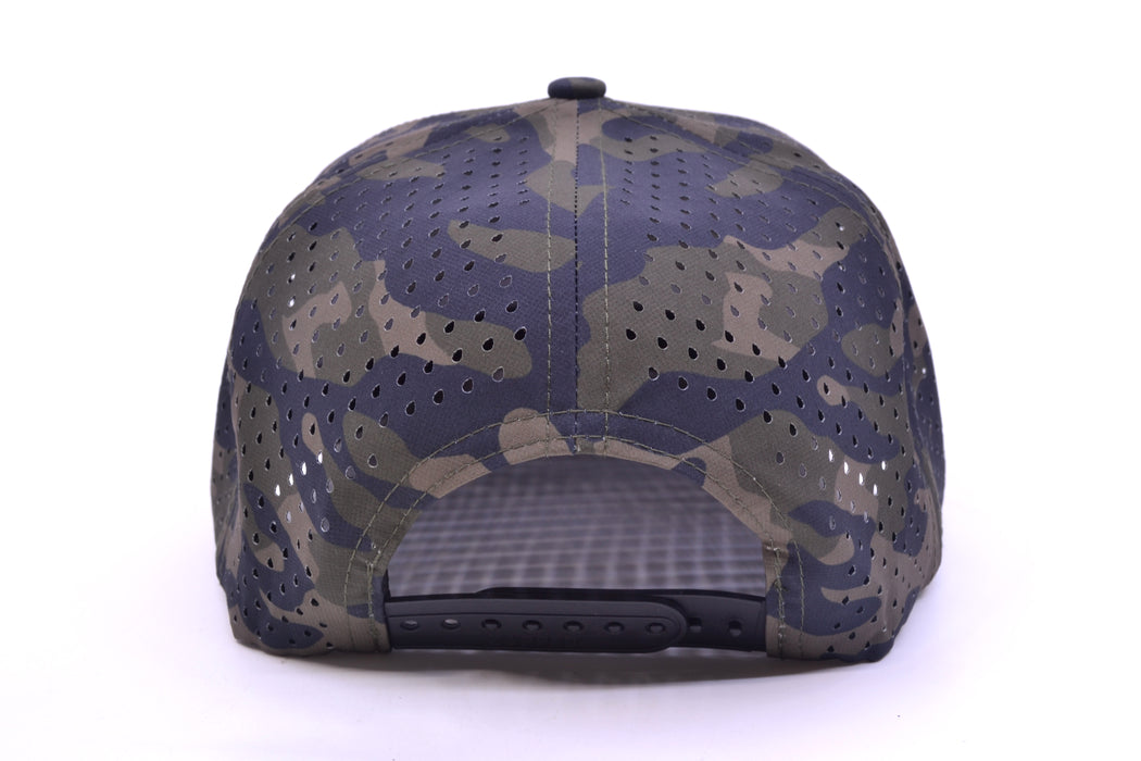 GZ Lures 'Let 'Er Eat' 5-Panel Olive Camo Patch Hat