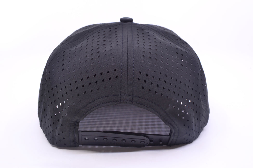 GZ Lures 'Let 'Er Eat' 5-Panel Black Walnut Leather Patch Hat
