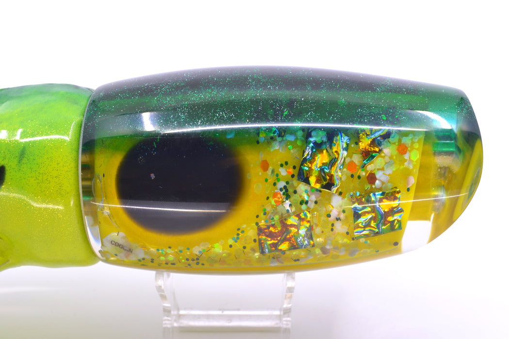 Coggin Lures Yellow S&P Green Back Tado 16" 23oz FT Vinyl Mahi
