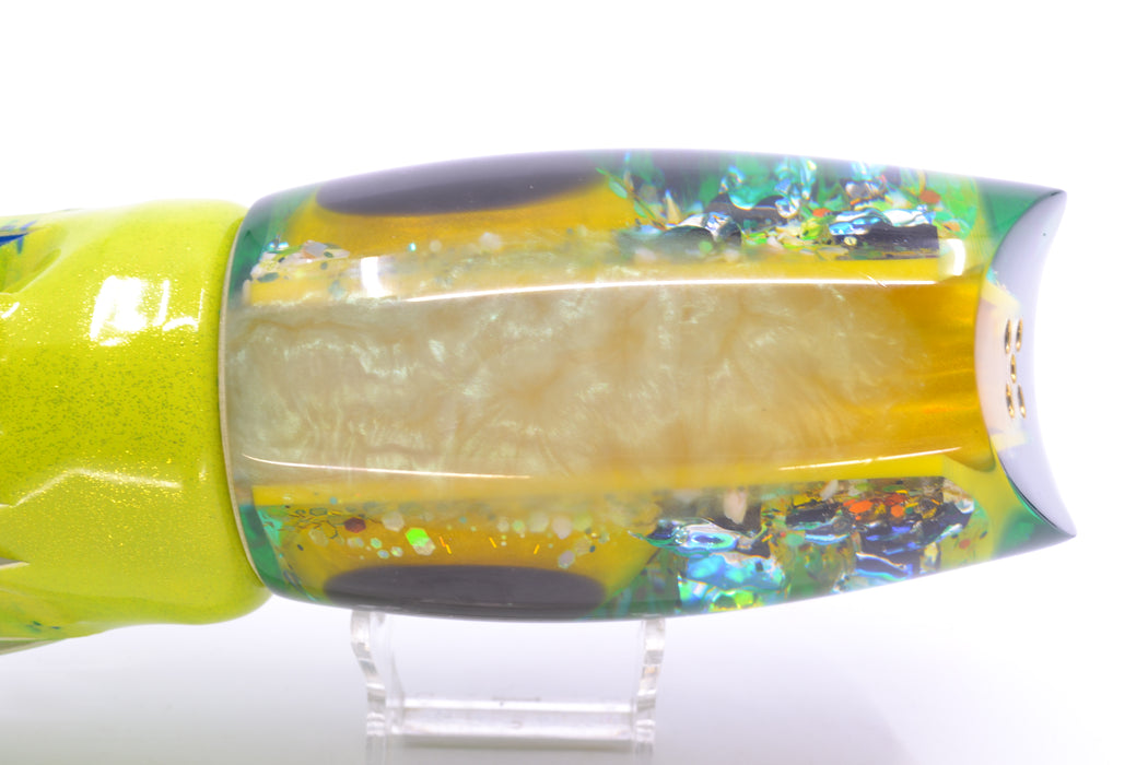 Coggin Lures Yellow S&P Green Back Tado 16" 23oz FT Vinyl Mahi