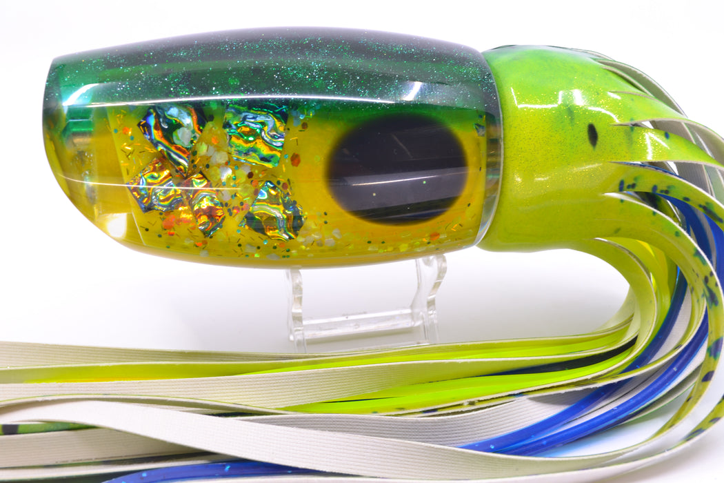 Coggin Lures Yellow S&P Green Back Tado 16" 23oz FT Vinyl Mahi