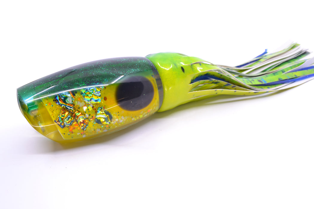 Coggin Lures Yellow S&P Green Back Tado 16" 23oz FT Vinyl Mahi