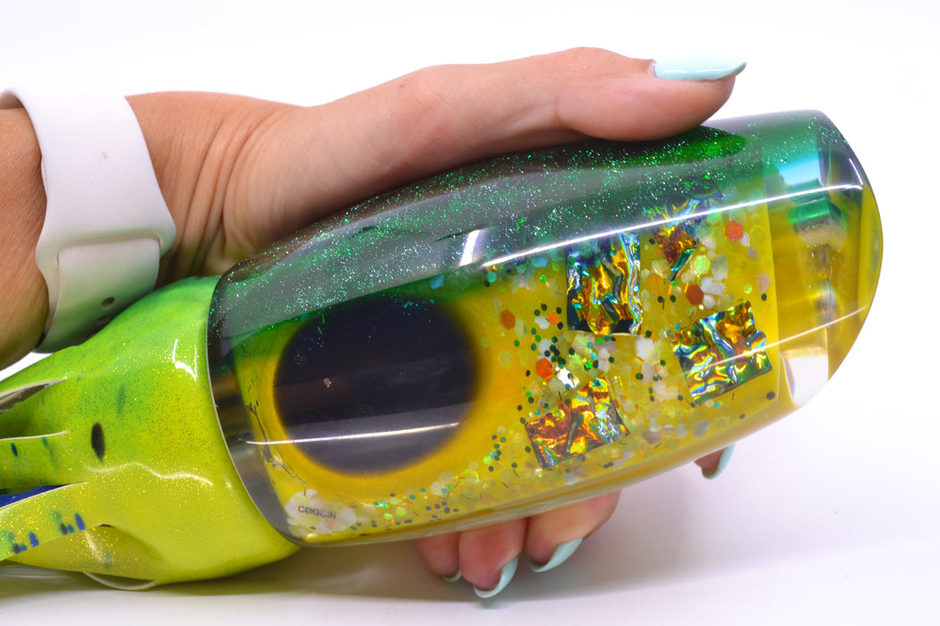 Coggin Lures Yellow S&P Green Back Tado 16" 23oz FT Vinyl Mahi