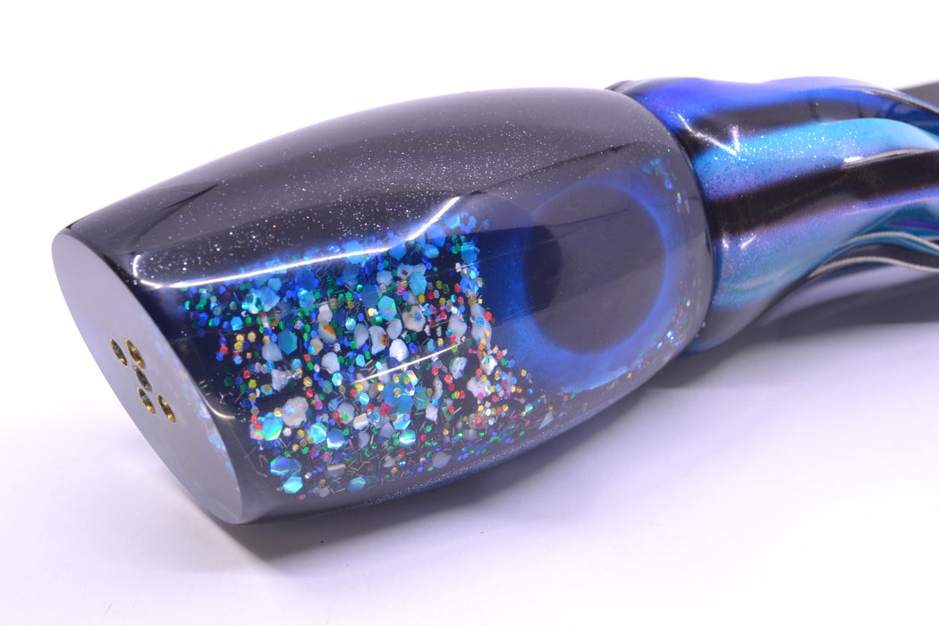 Coggin Lures Blue S&P Black-Blue Back 4-Hole Tado 45 16" 22oz FT Vinyl Skipjack