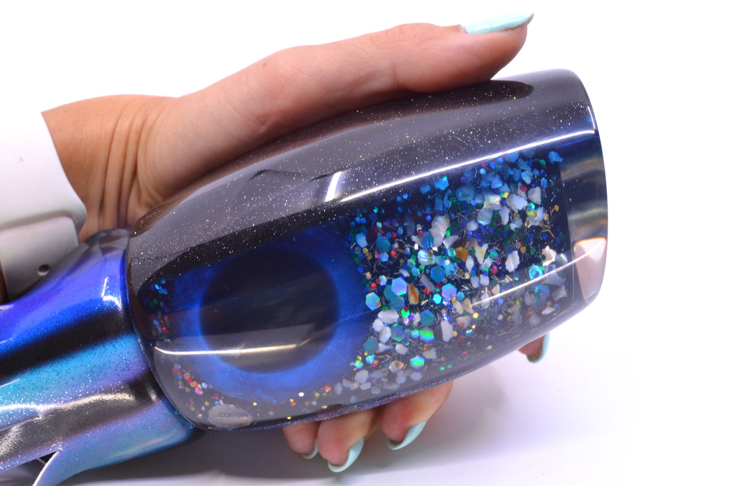 Coggin Lures Blue S&P Black-Blue Back 4-Hole Tado 45 16" 22oz FT Vinyl Skipjack