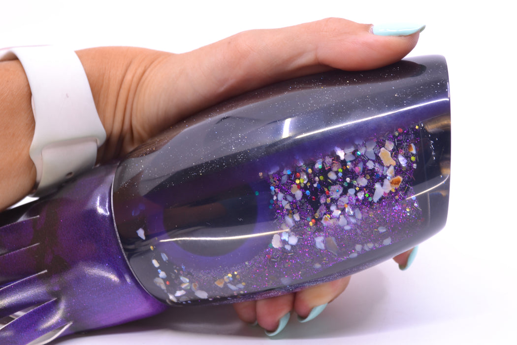 Coggin Lures Purple S&P Black-Purple Back 4-Hole Tado 45 16" 22oz FT Vinyl Grape Juice