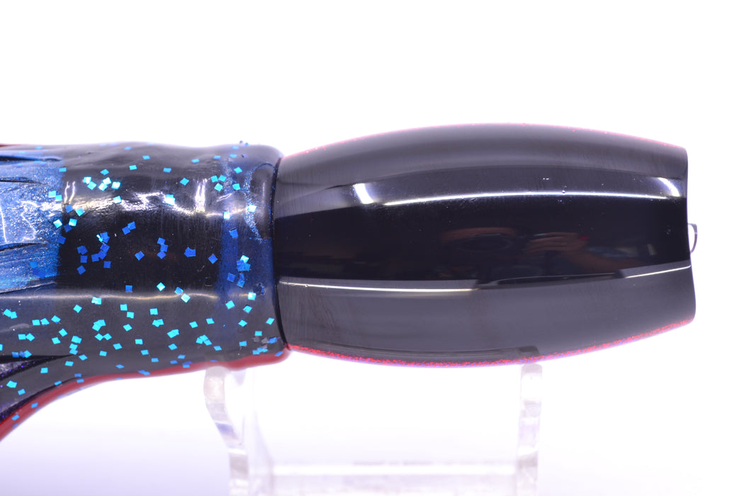 Moyes Lures Purple Awabi Black-Red Back Taxi Eyes Medium Argus 12" 6oz Skirted