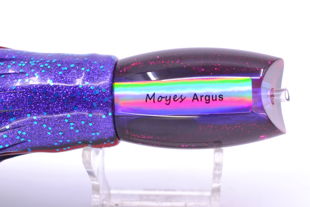 Moyes Lures Purple Awabi Black-Red Back Taxi Eyes Medium Argus 12" 6oz Skirted