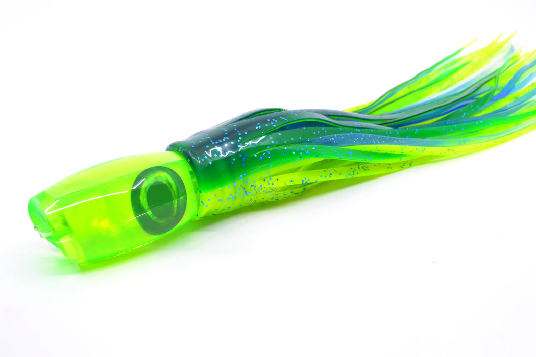 Moyes Lures Green MOP Taxi Eyes Medium Argus 12" 6oz Skirted Mahi