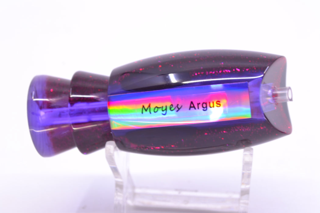 Moyes Lures Purple Awabi Black-Red Back Taxi Eyes Medium Argus 12" 3.5oz