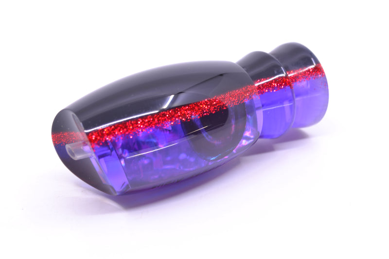 Moyes Lures Purple Awabi Black-Red Back Taxi Eyes Medium Argus 12" 3.5oz