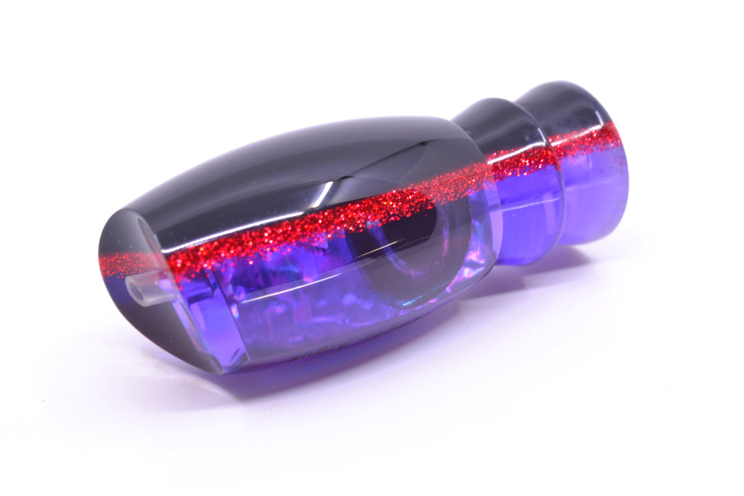 Moyes Lures Purple Awabi Black-Red Back Taxi Eyes Medium Argus 12" 3.5oz