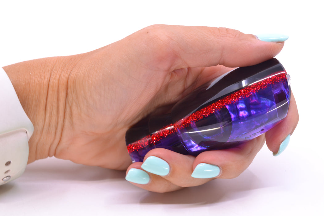 Moyes Lures Purple Awabi Black-Red Back Taxi Eyes Medium Argus 12" 3.5oz