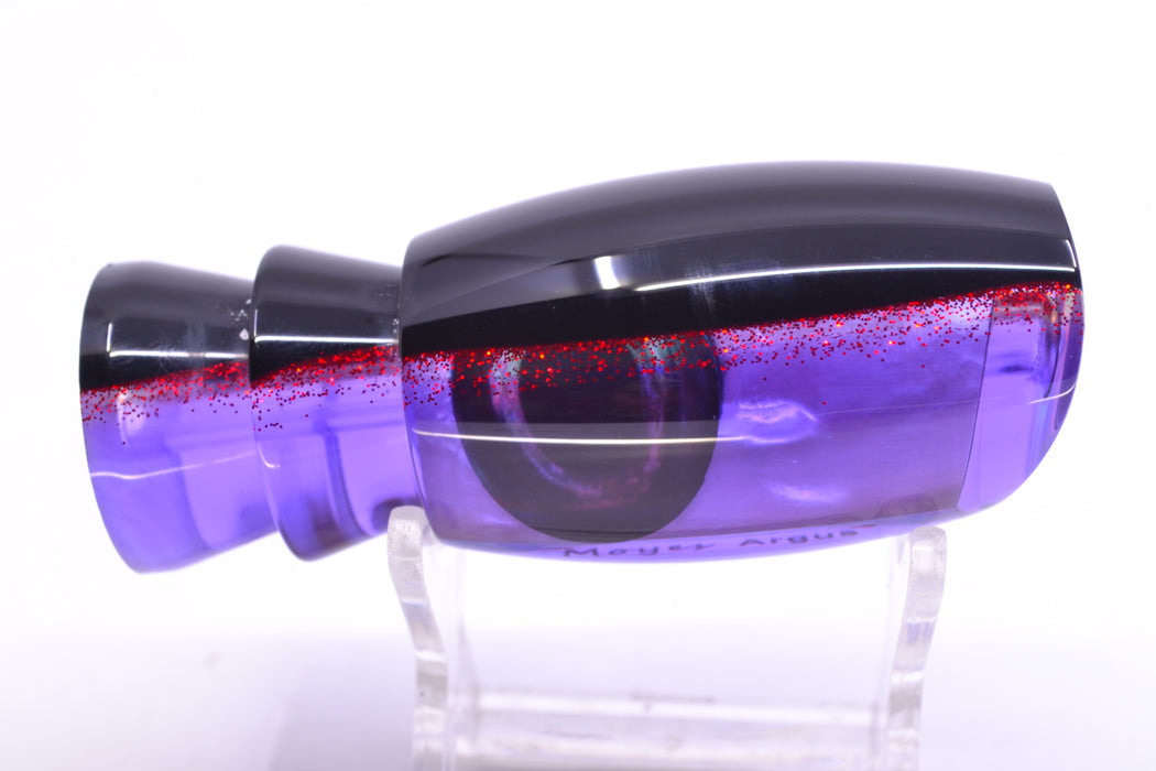 Moyes Lures Purple MOP Black-Red Back Taxi Eyes Medium Argus 12" 3.5oz