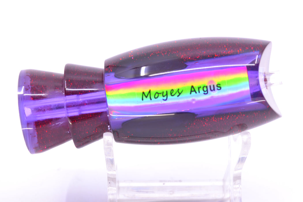Moyes Lures Purple MOP Black-Red Back Taxi Eyes Medium Argus 12" 3.5oz