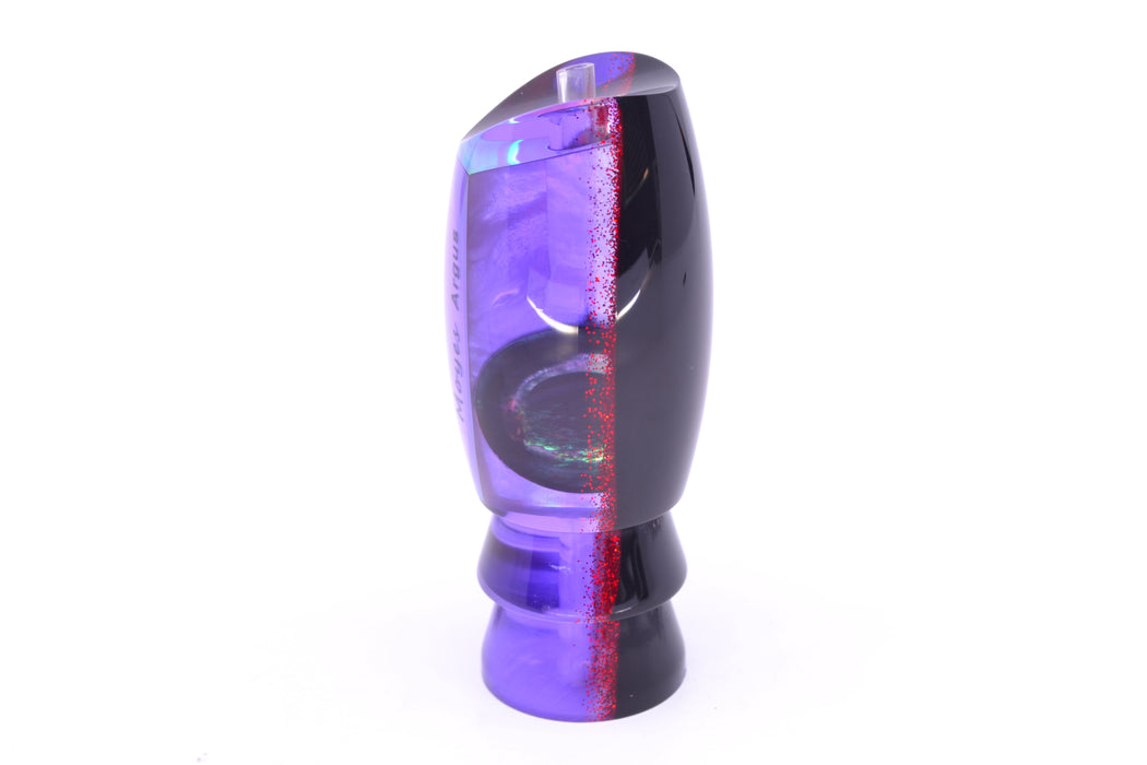 Moyes Lures Purple MOP Black-Red Back Taxi Eyes Medium Argus 12" 3.5oz