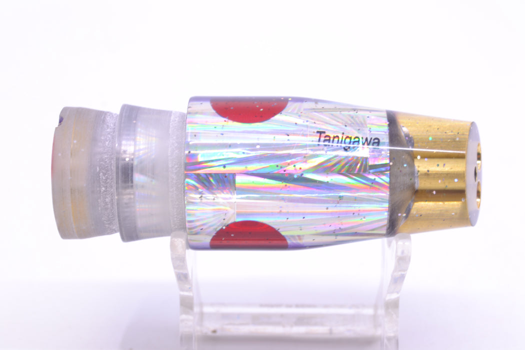 Tanigawa Lures Silver Rainbow Starburst Purple Back Red Eyes 2-Hole Slant 9"+ 8oz
