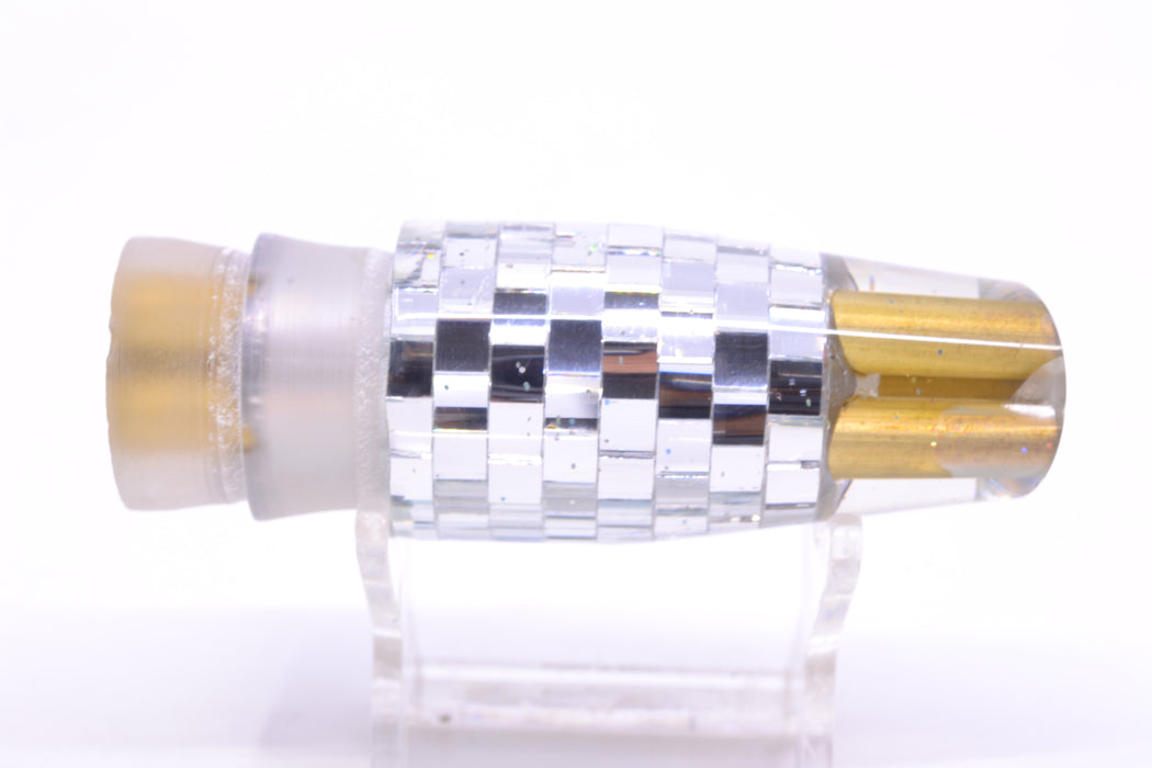 Tanigawa Lures Clear Mirrored Disco Ball No Eyes 2-Hole Slant 9"+ 8oz
