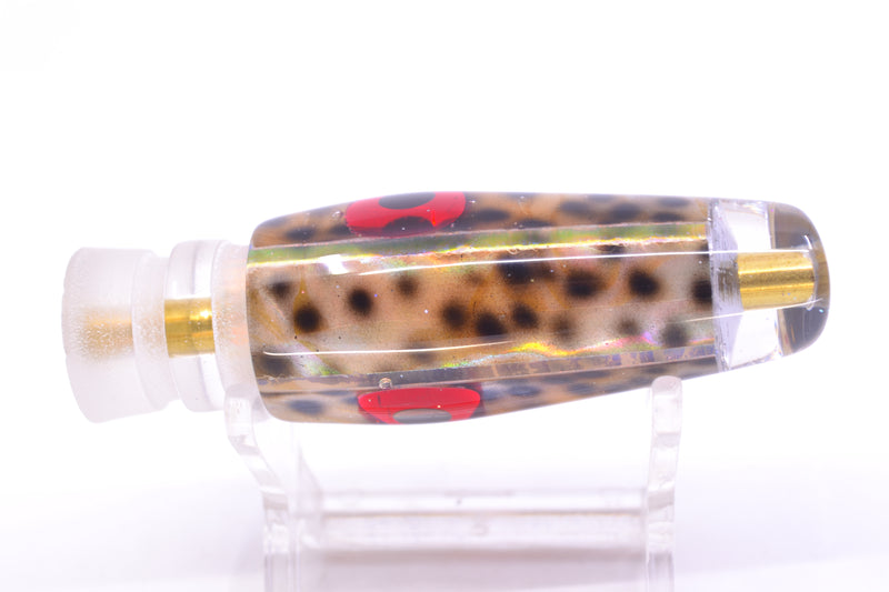 Ganku Lures "Tiger Cowrie" Black-Red Eyes Longneck Cut Face 7" 3.5oz