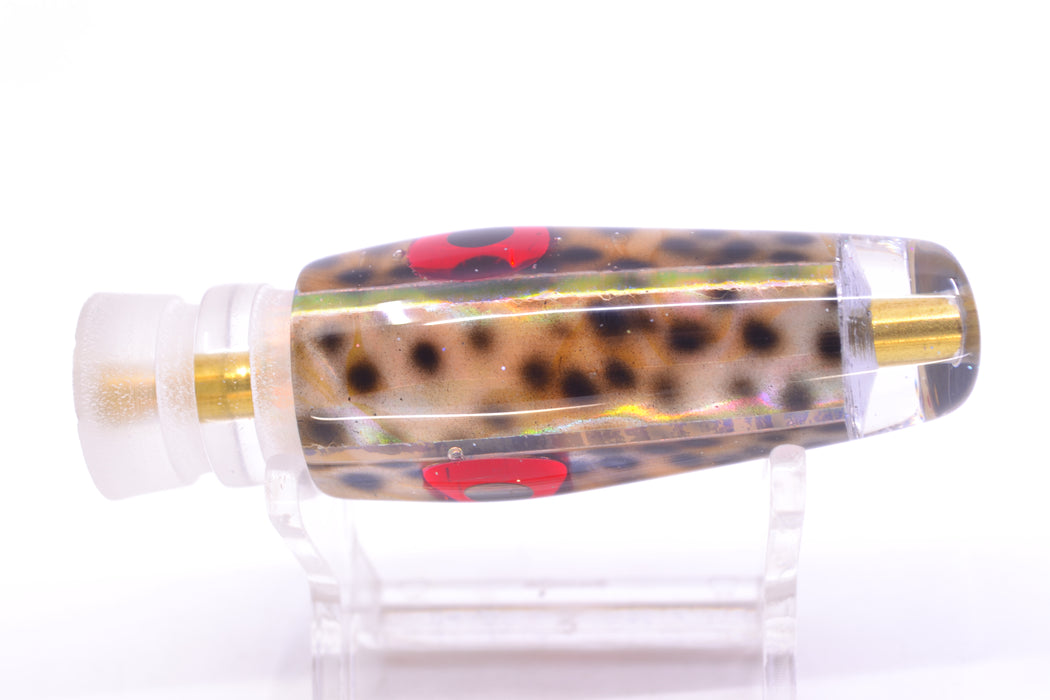 Ganku Lures "Tiger Cowrie" Black-Red Eyes Longneck Cut Face 7" 3.5oz