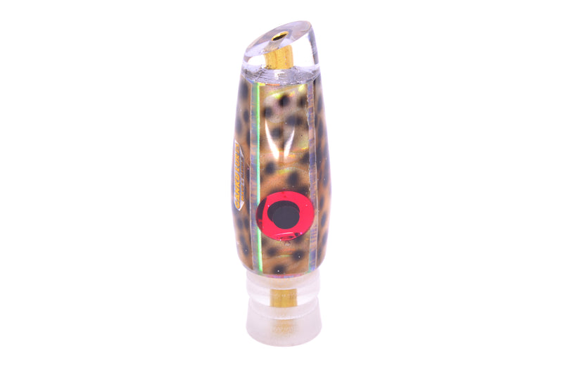 Ganku Lures "Tiger Cowrie" Black-Red Eyes Longneck Cut Face 7" 3.5oz