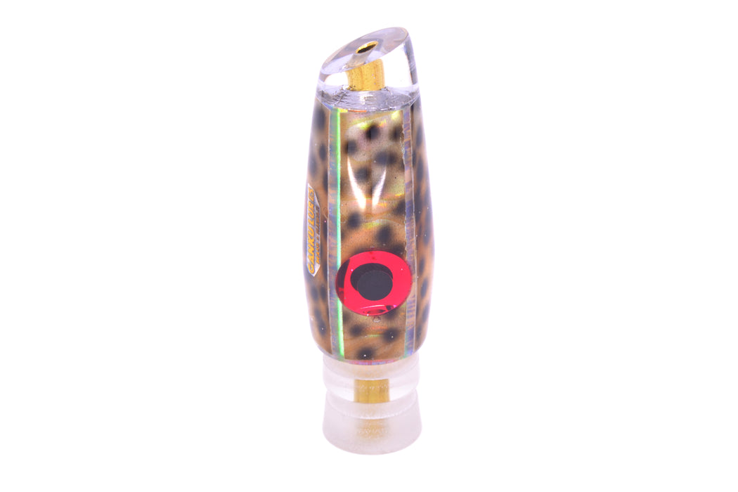 Ganku Lures "Tiger Cowrie" Black-Red Eyes Longneck Cut Face 7" 3.5oz