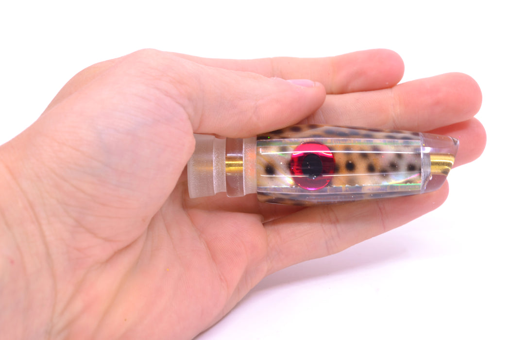 Ganku Lures "Tiger Cowrie" Black-Red Eyes Longneck Cut Face 7" 3.5oz