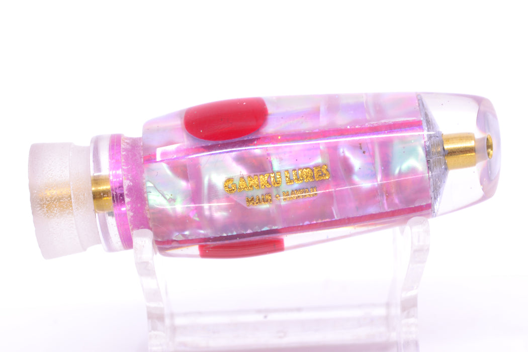 Ganku Lures Pink MOP Red Eyes Longneck Cut Face 7" 3.5oz