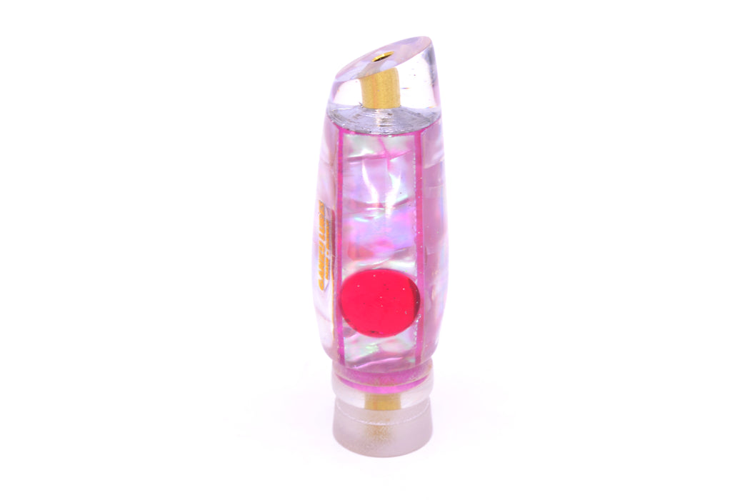 Ganku Lures Pink MOP Red Eyes Longneck Cut Face 7" 3.5oz