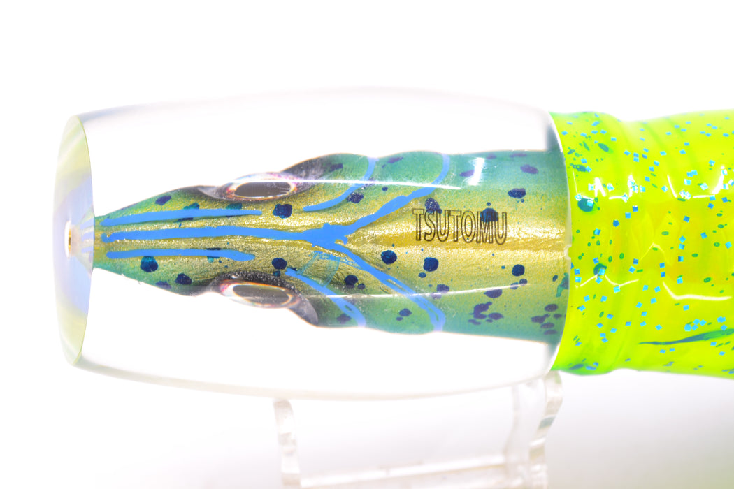 Tsutomu Lures “Mahi to Da Max” Fish Head Super Moke 14" 12oz Skirted Mahi