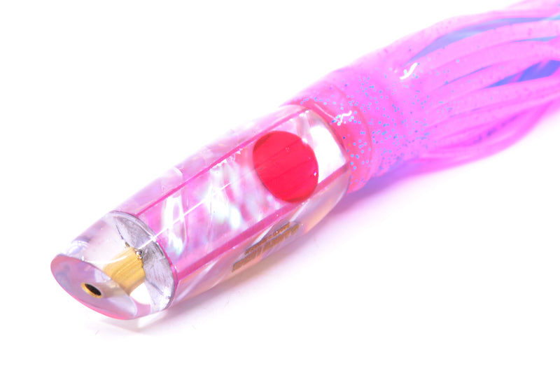 Ganku Lures Pink MOP Red Eyes Longneck Cut Face 7" 4.4oz Skirted Mavis