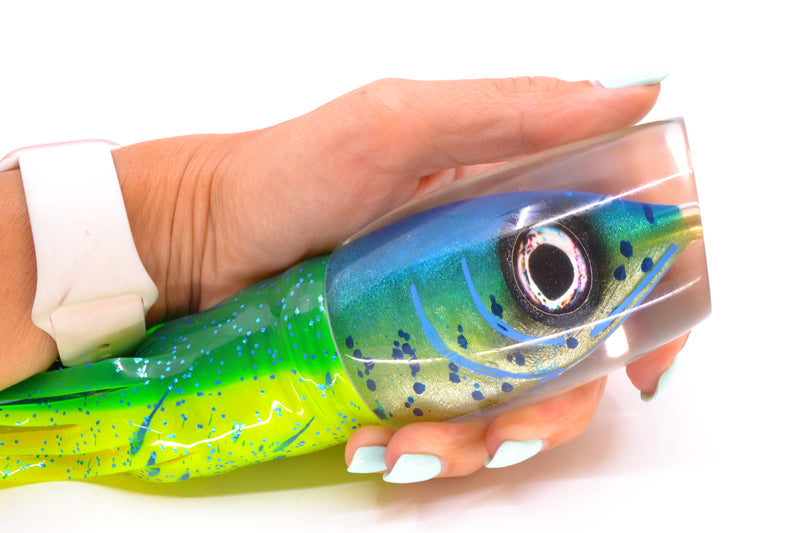 Tsutomu Lures “Mahi to Da Max” Fish Head Super Moke 14" 12oz Skirted Mahi