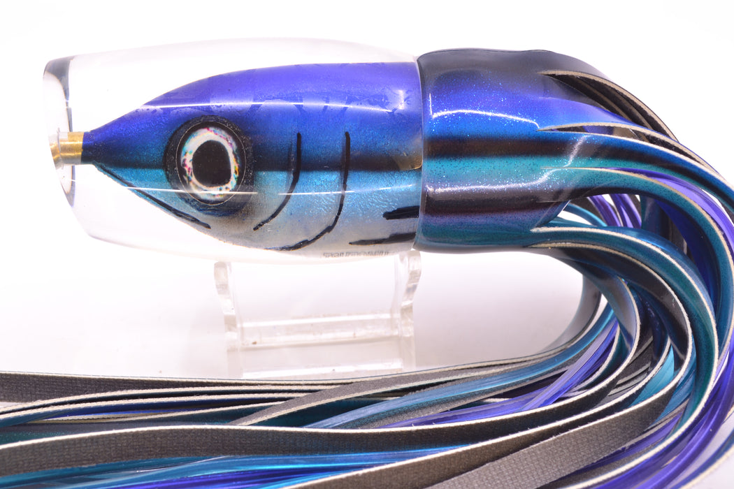 Tsutomu Lures "Hardline Aku" Fish Head Super Moke 14" 10.3oz Fire Tailz Skipjack