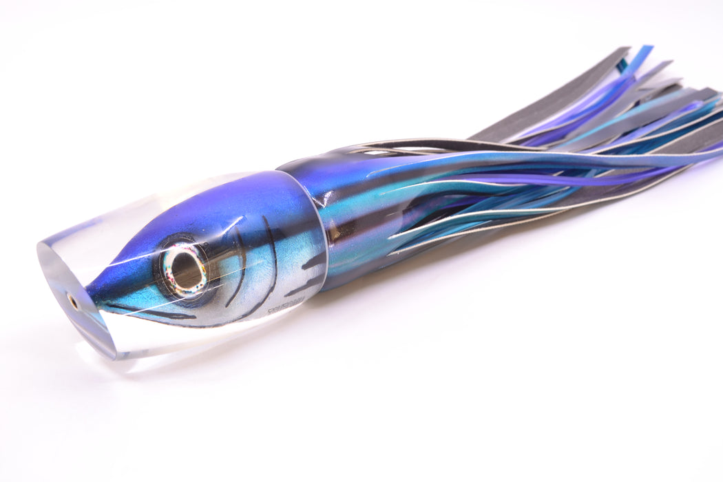 Tsutomu Lures "Hardline Aku" Fish Head Super Moke 14" 10.3oz Fire Tailz Skipjack