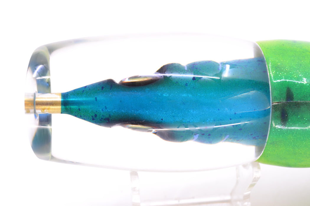 Tsutomu Lures "Mahi to Da Max" Fish Head Super Moke 14" 10.3oz Fire Tailz Mahi