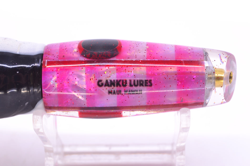 Ganku Lures "Tuna Crab/Red Shrimp" Longneck Cut Face 7" 4.4oz Skirted White Aurora