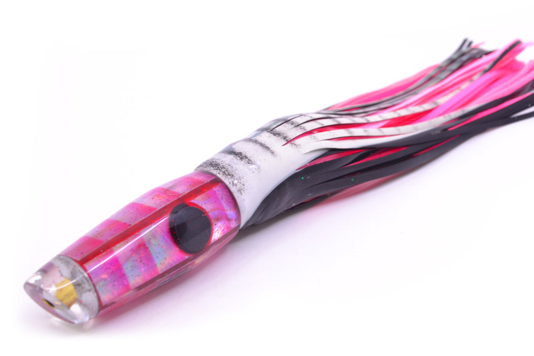 Ganku Lures "Tuna Crab/Red Shrimp" Longneck Cut Face 7" 4.4oz Skirted White Aurora
